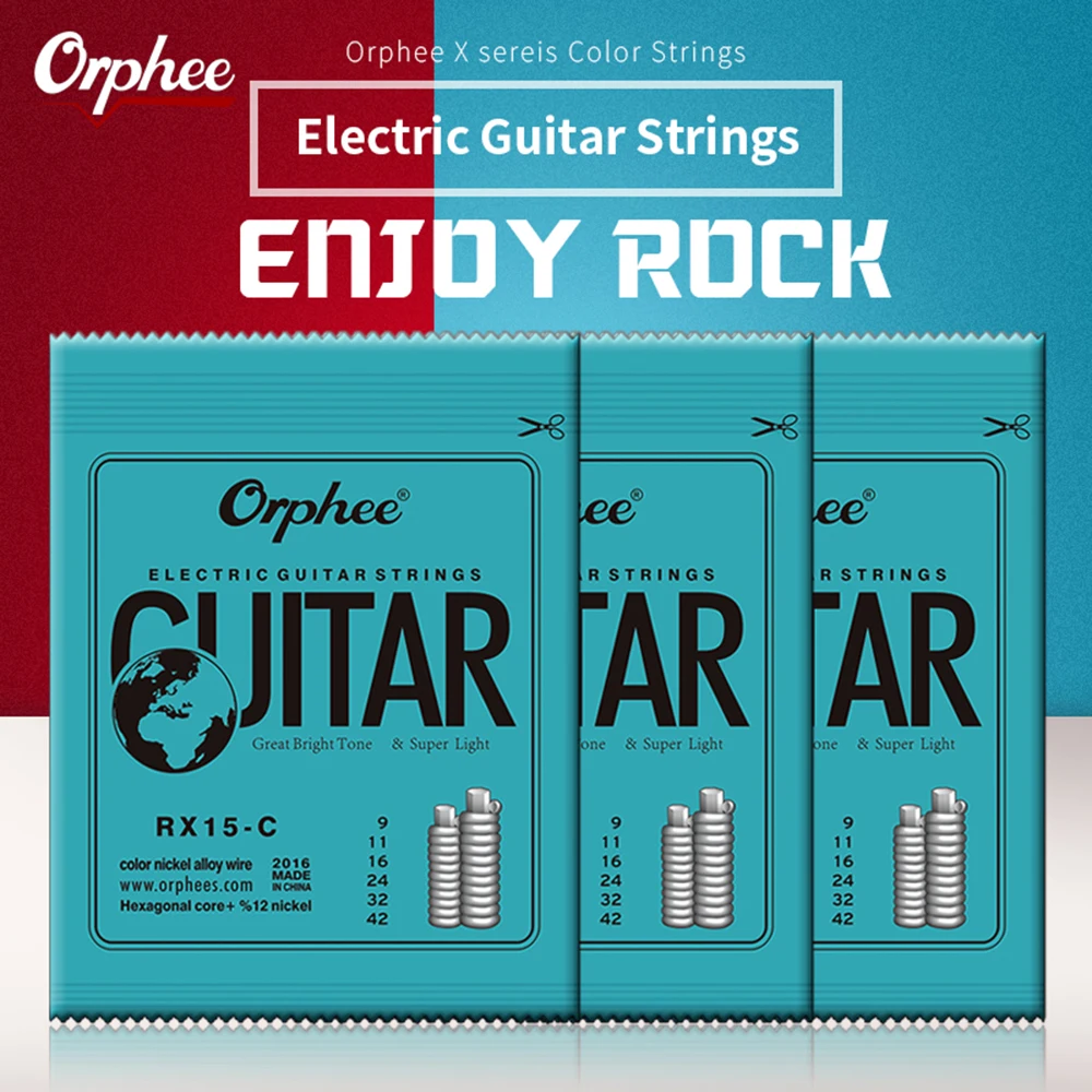 

Fashion design colored electric guitar strings with competitive price RX15-C