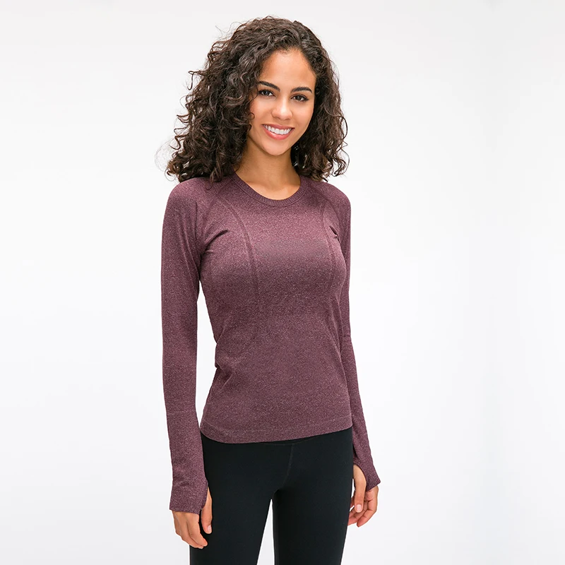 

Lightweight Running Fitness Yoga Top Wear Sportswear Women Workout Tops Long Sleeve T-Shirt