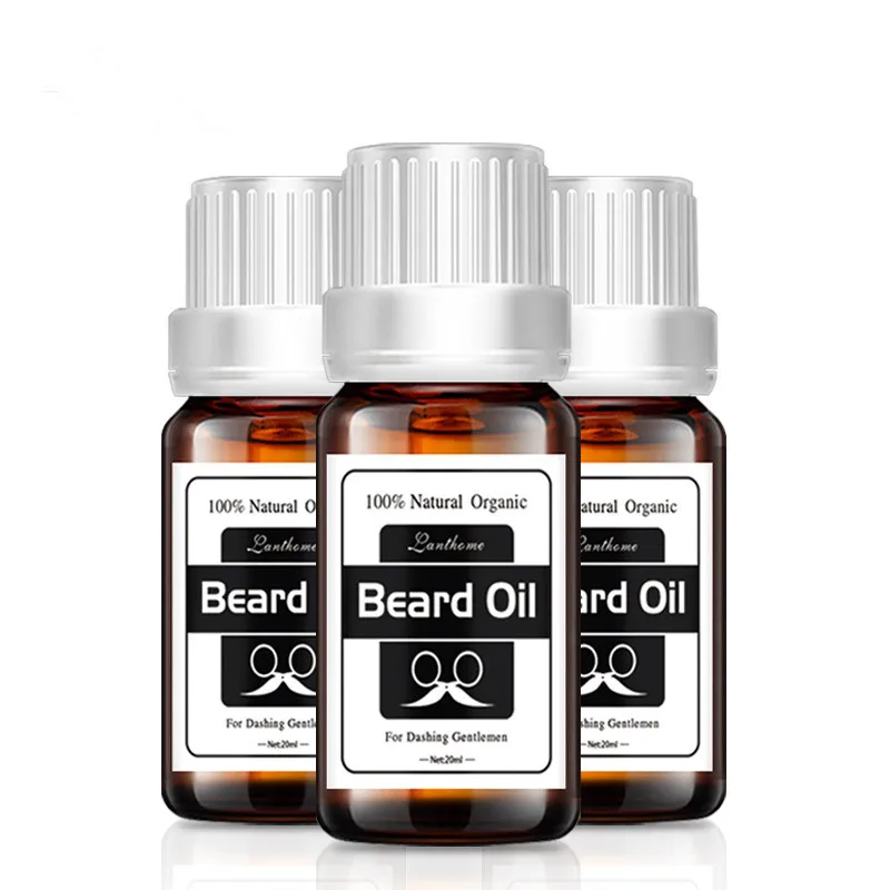 

100% Pure Natural Organic Anti Hair Loss Moisturizing Beard Extension Growth Beard Oil For Men