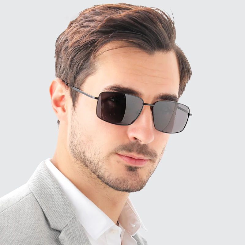 

6120 small square metal frame polarized sun glasses wholesale men's lentes de sol high quality sunglasses, Custom colors