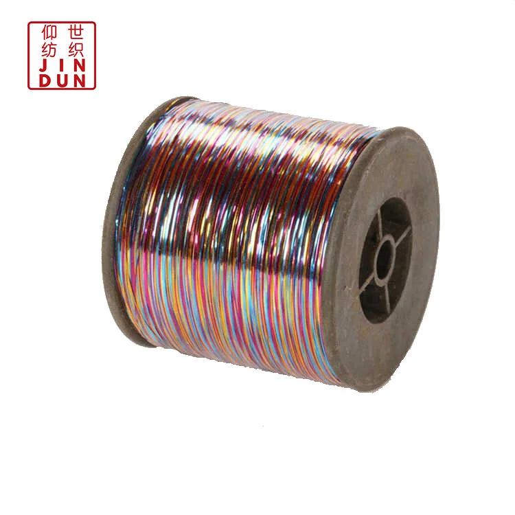 
Gold and silver sparkle wire Aluminum or silver electroplating dyed large cut M type metallic yarn  (697762586)