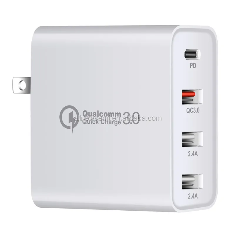 4-Port Quick Charge  Wall Charger 48W TYPE-C US/EU/AU/UK