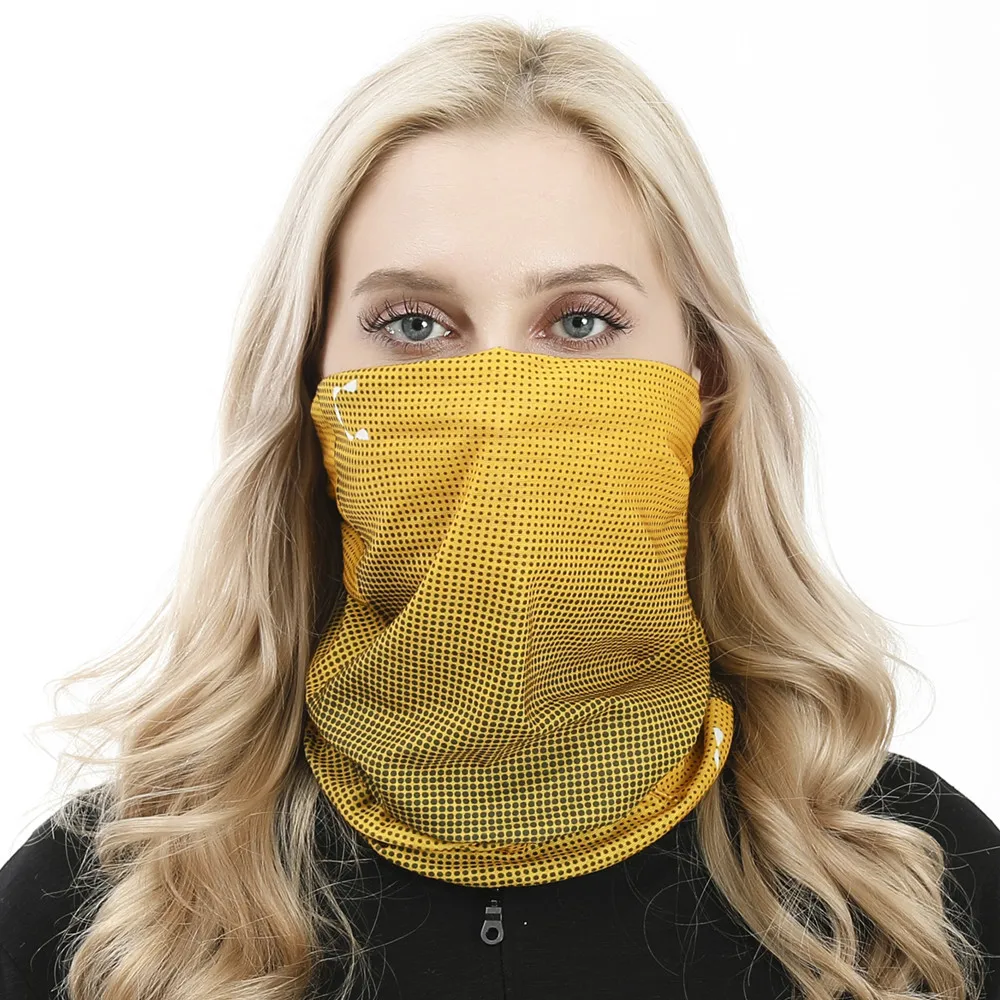 
Wholesale Seamless Bandana Mask Neck Gaiter Half Face Tuban Headwear face Bandana Scarf for Women 