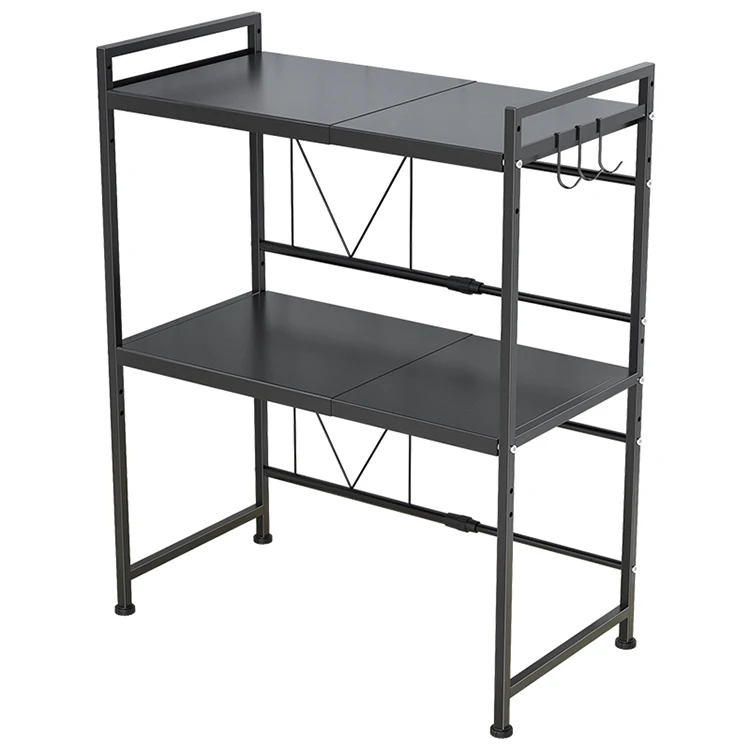

New design storage stand rack/shelf shelf kitchen grill multi-function microwave oven rack, Black