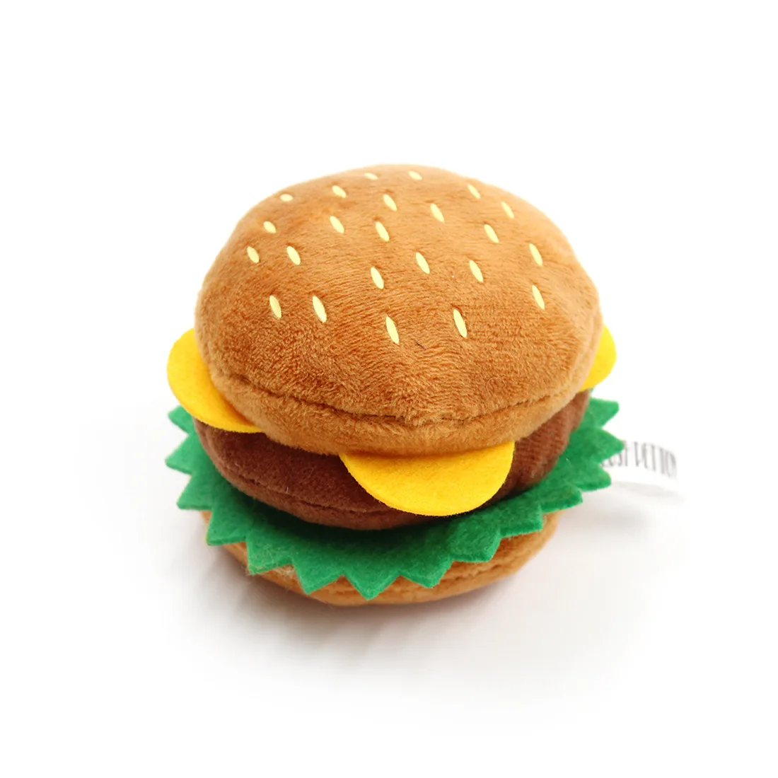 

Wholesale Cute Fast Food Plush Fries Burger Pet Dog Squeaky Chew Toys, Picture showed