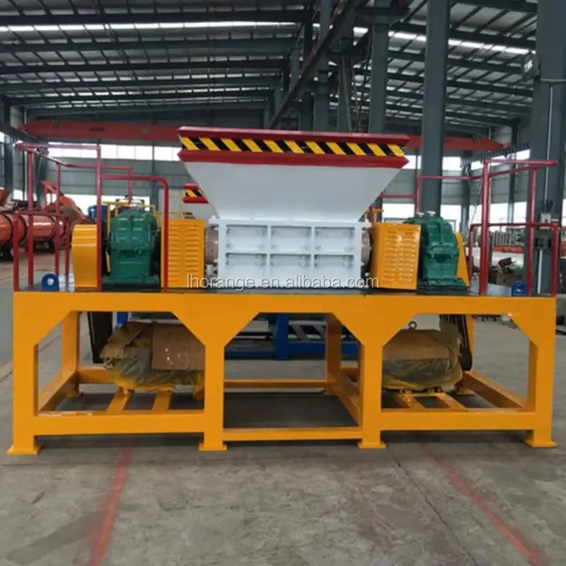 Industrial High Efficiency Cardboard Double Shaft Shredder/waste Wood
