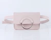 Fashion Solid Color Pink Bag Women PU Leather Waist Bags Female Cute Fanny Pack