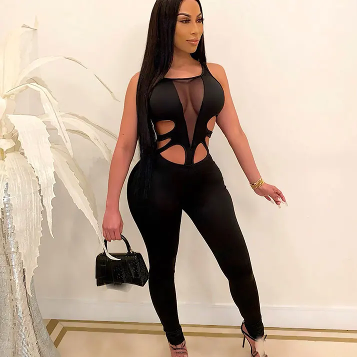 

FS3769A Sexy women clothing plus size club jumpsuits