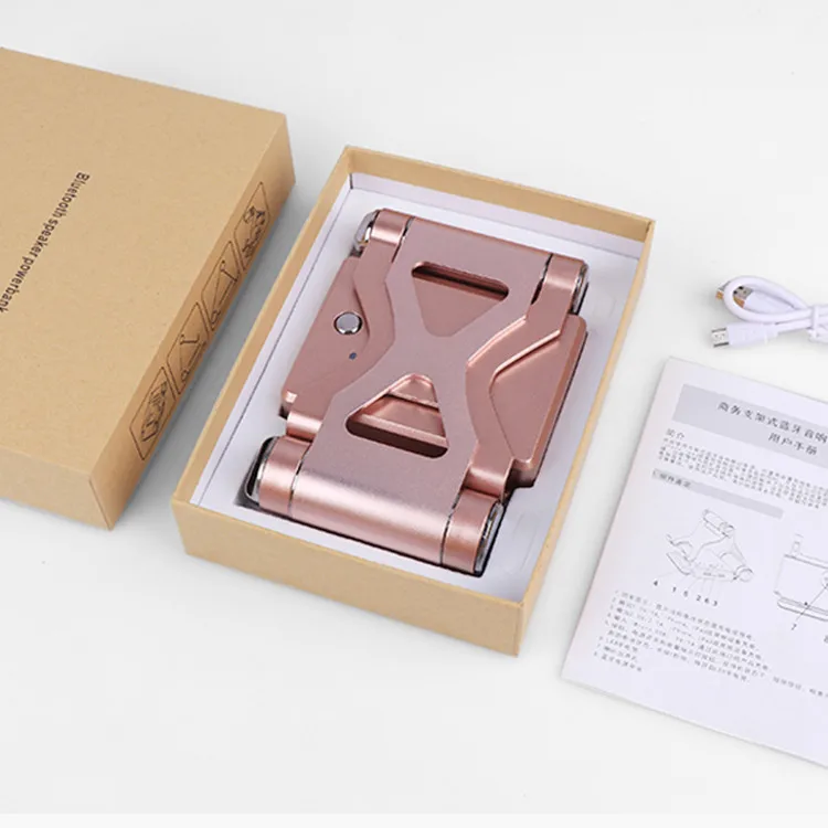 

Wireless Mobile Mini With Blue Tooth Speaker Power Banks Portable Fast Charger 10000mah With Phone Holder 2021