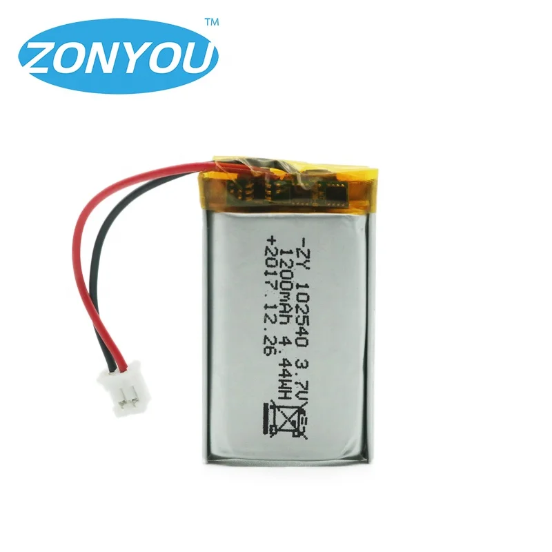 
1200 mAh Rechargeable Lipo 3.7V 4.44wh 1200mAh 102540 Lithium Polymer Li-Po Li-polymer Battery for Digital Device 