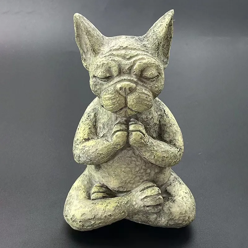 

Dog meditation dog outdoor decoration garden sculpture resin ornaments garden courtyard design