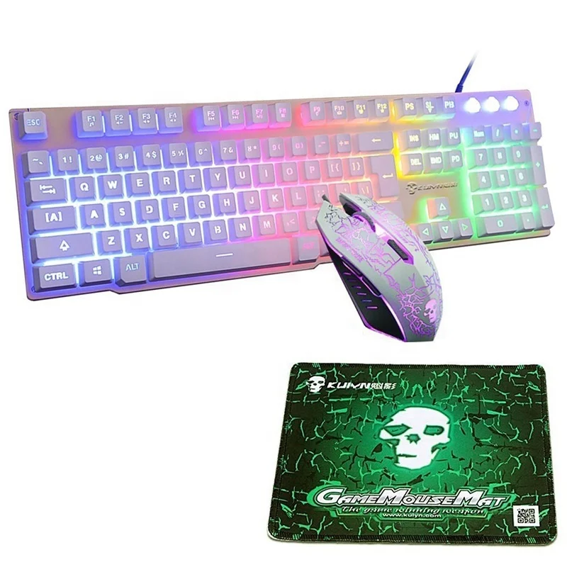 

Best Selling Mouse Keyboard Headset Combo Rainbow Gaming Keyboard and Mouse Set