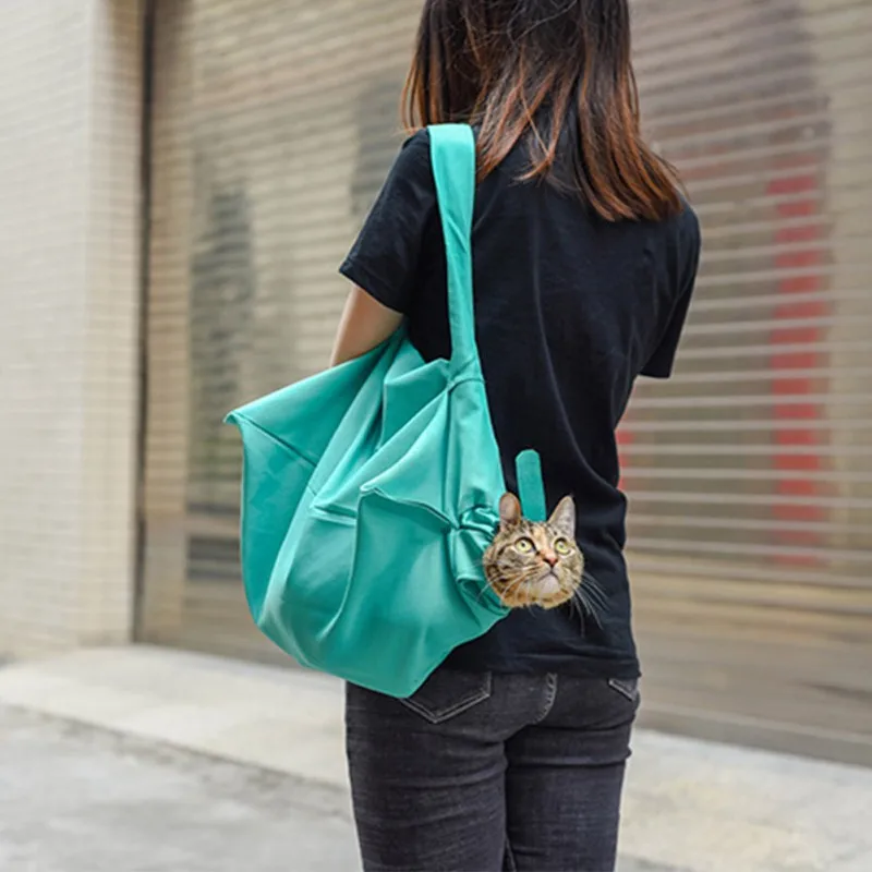 

Breathable Outdoor Travel Shoulder Bag Sling Carrier For Cat Shoulder Pet Carrier Pouch, Customized color