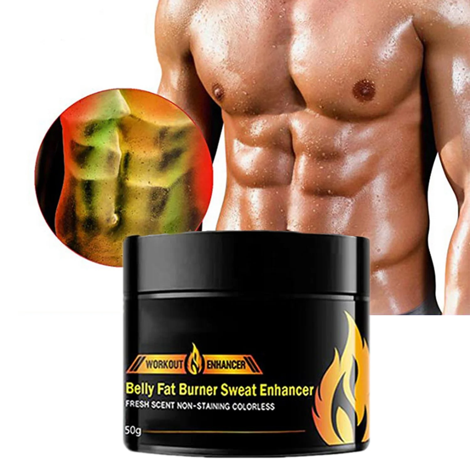 

Anti Cellulite Hot Cream for Belly Tummy Waist Fat Burner Sweat Workout Enhancer Gel Lose Weight Fast Slimming Cream