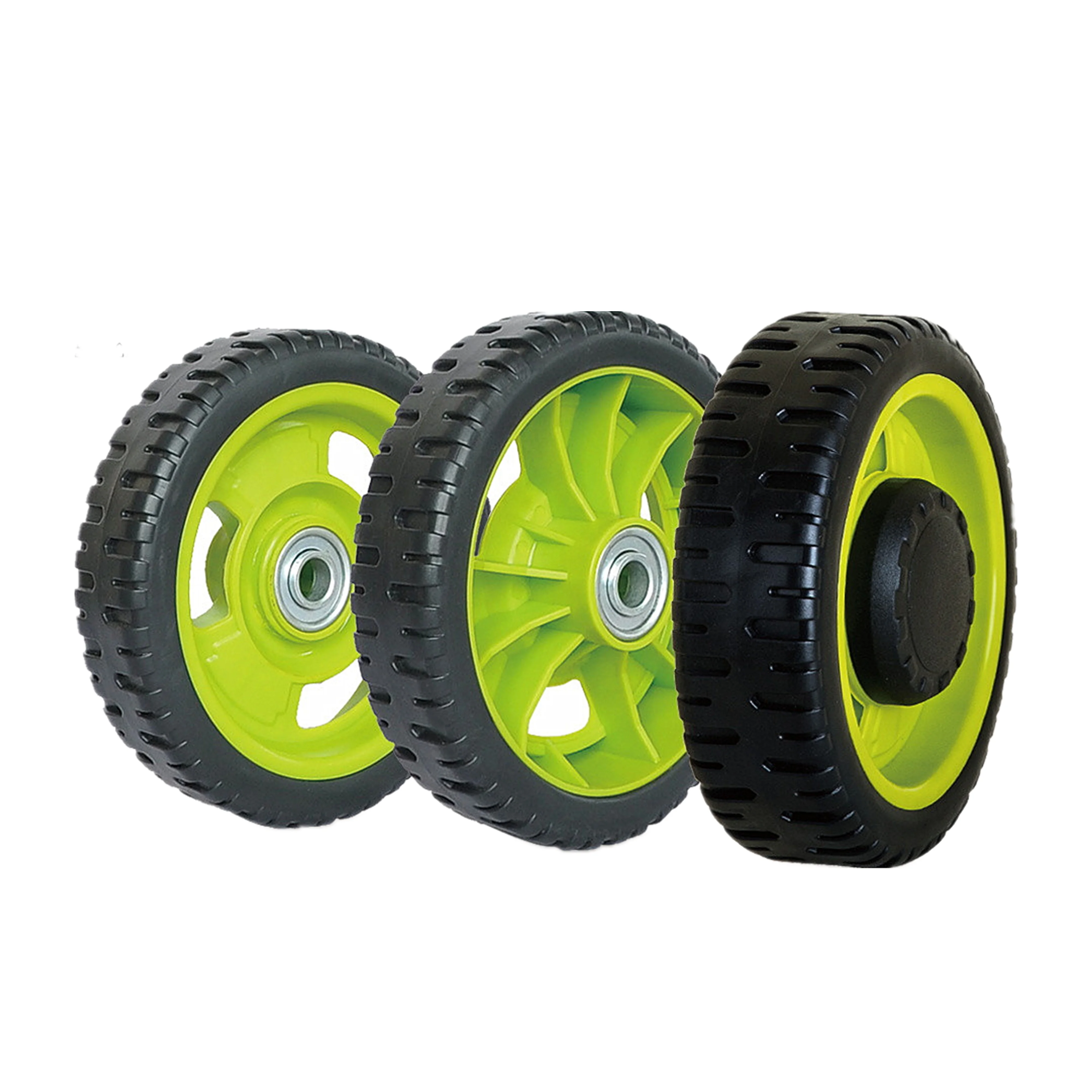 
6 inch small plastic wheel with bearing for lawnmower wheel, trolley cooler wheels 