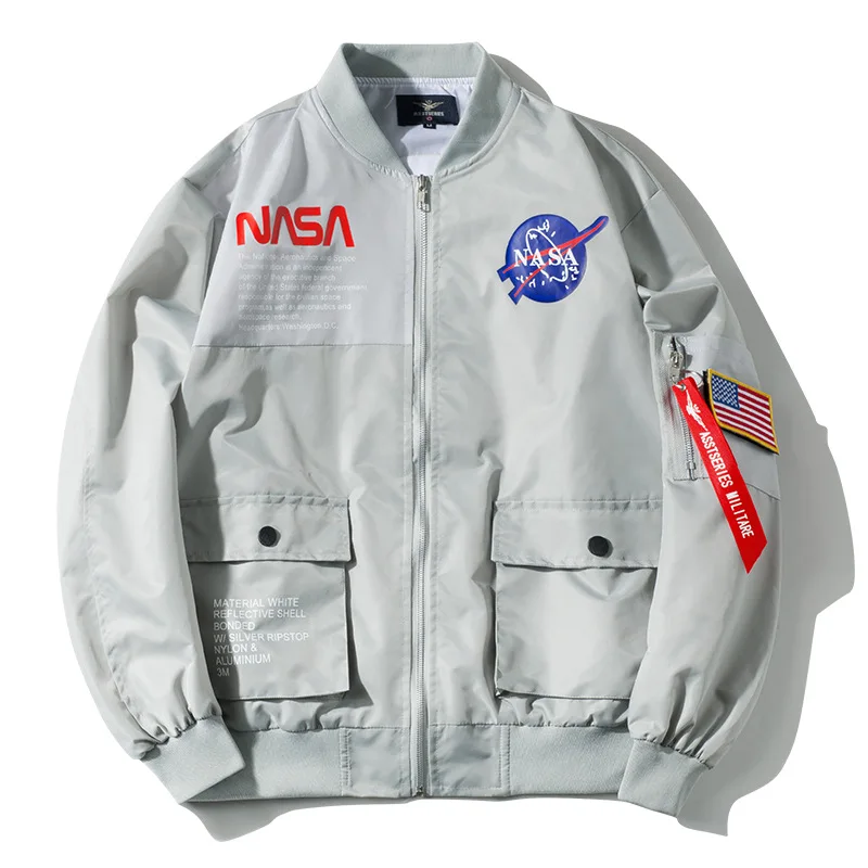 

2021 aviador negra rompevientos bomber deportivas de primavera para hombre chaquetas, Black, light grey, navy blue