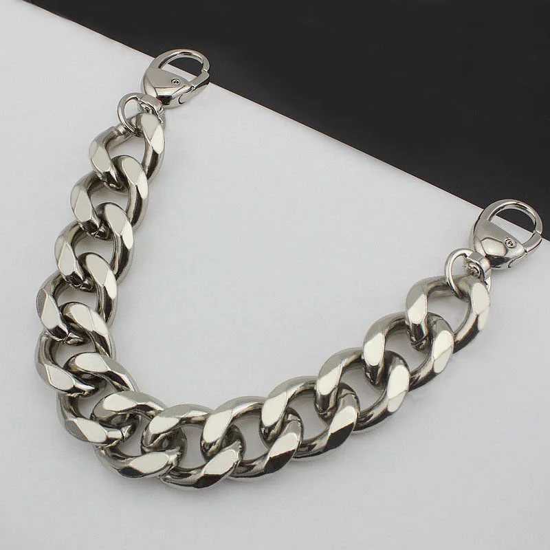 

Nolvo World 30/45/60/100/120cm metal shoulder bag chain with snap hooks decorative metal strap purse chain