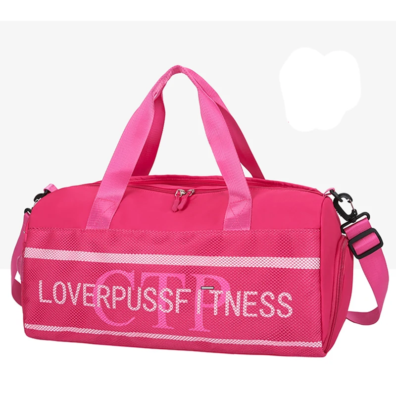 

Stylish Sport Duffel Bag Women Weekend Portable Travel bag, Pink/blue/yellow/black/red/silver