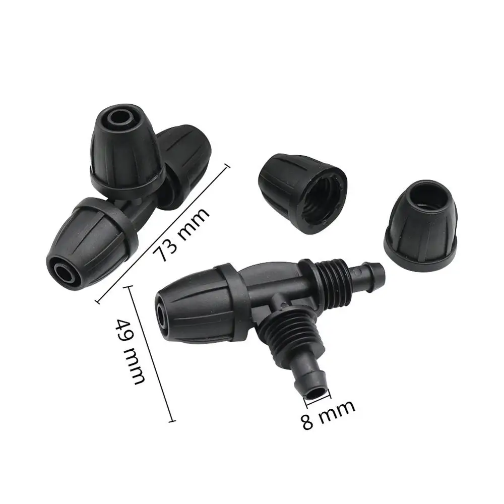 
Drip 8/11mm hose Adapter with lock nut Agricultural tools Aquarium Water connector 
