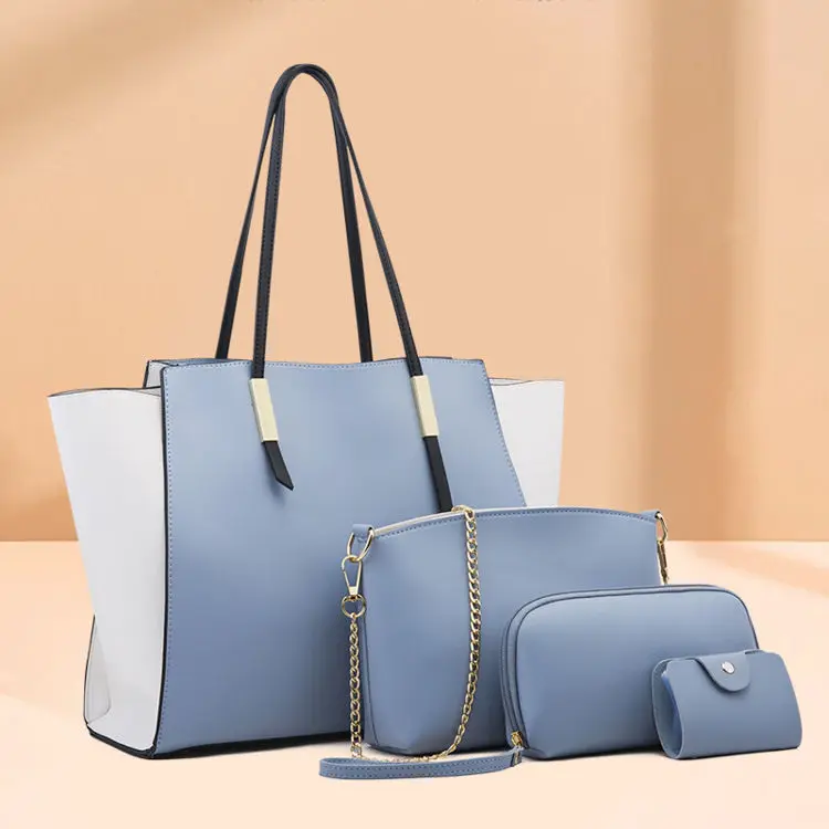 

4 pcs 2021 Hot sale Top Women Handle bag Trapeze bag set sac a main femme Purse Ladies Bags Handbag Set