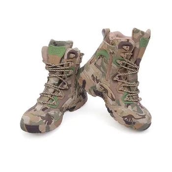 New Breathable Kenya Army Camouflage Military Ankle Boots Safety High ...