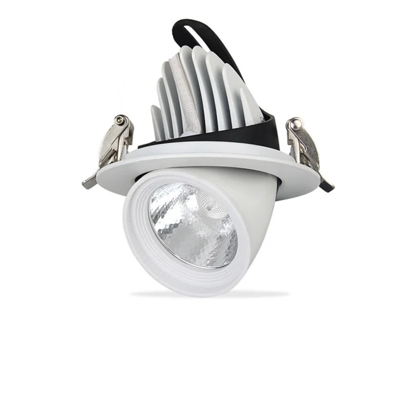 9W COB rotated LED downlight with famous brand LED