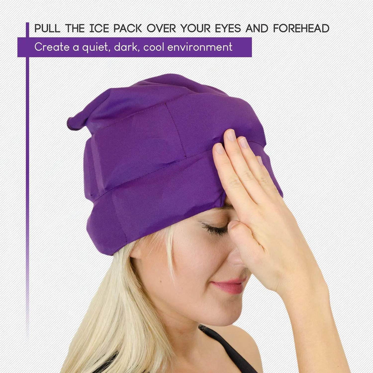 Migraine Relief Cap Headache Hat Gorro De Alivio De La Migrana