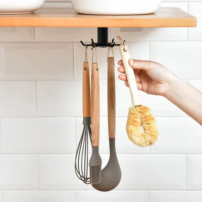 

Creative new cabinets upside down 6 claws can be rotated 360 degrees hook kitchen and bathroom ceiling wall hanging hook