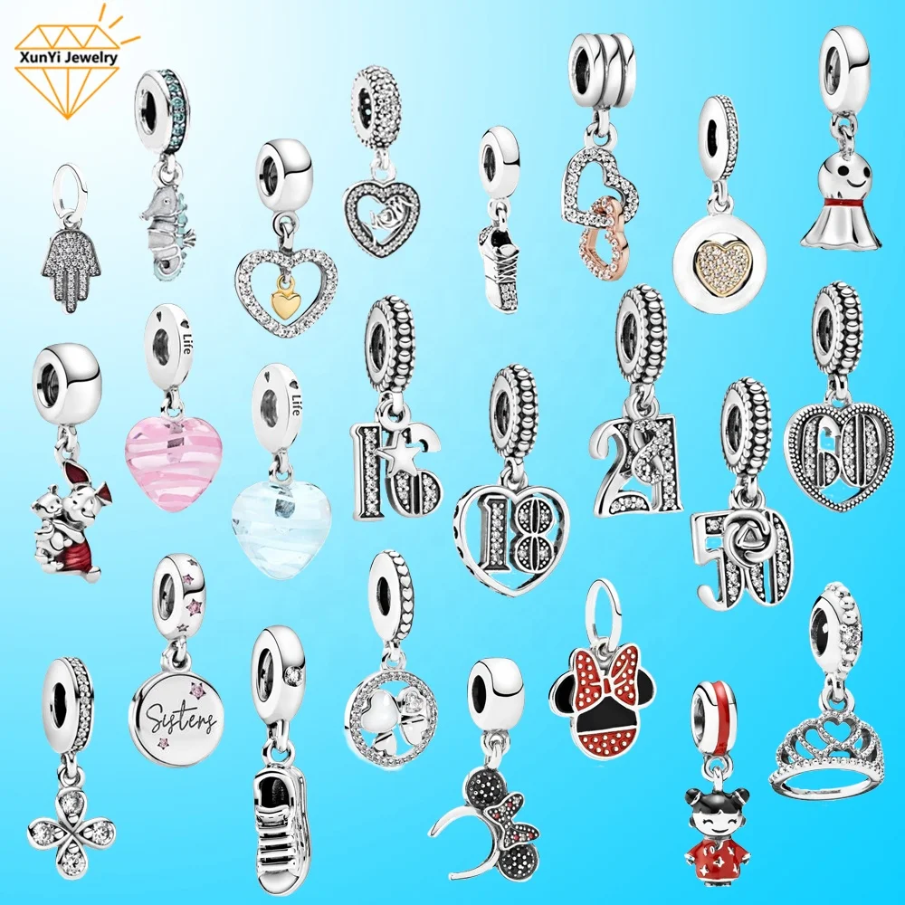 

2021 Recommend New products DIY charms for bracelet 925 sterling silver, Silver color
