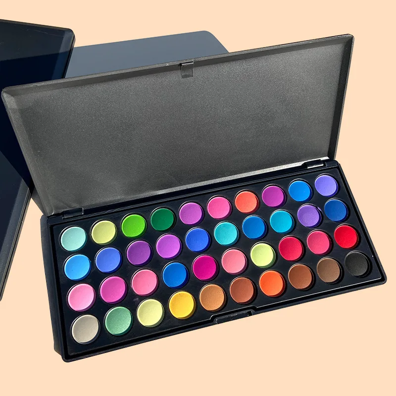 

New Arrival 40 Colors Pearl Matte Eye Shadow Eyeshadow Palette Packaging Custom Personalized Neon Eyeshadow Palette