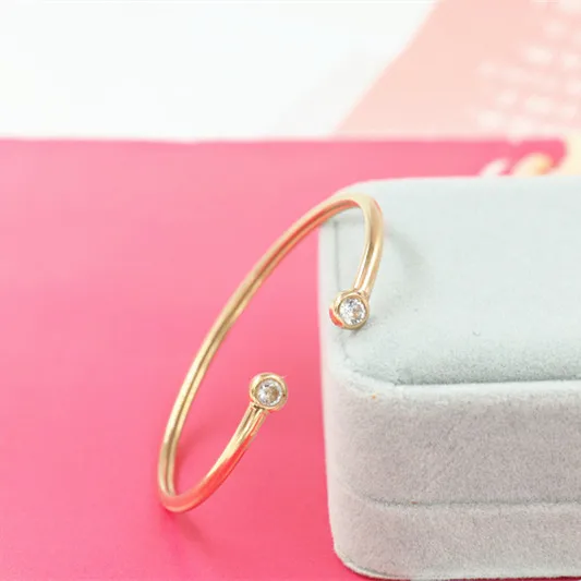 

dropshipping bangle bracelet In stock stainless steel fashion charm bracelet bangle match watch for women jewelry