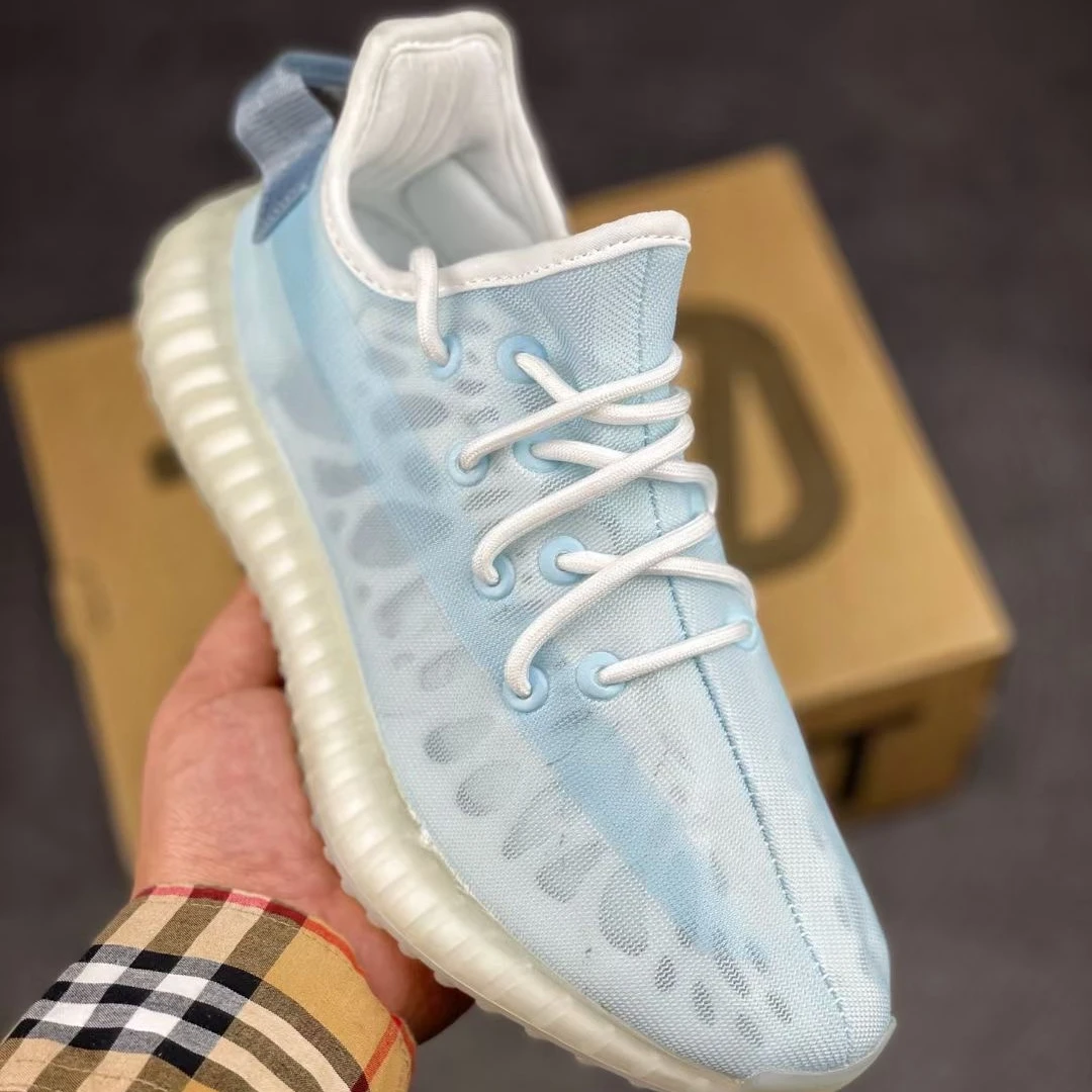 

2021 New Design Original Quality Yeezy Yeeze 350 V2 Blue Ice Mono Women Men Running Sports Shoes