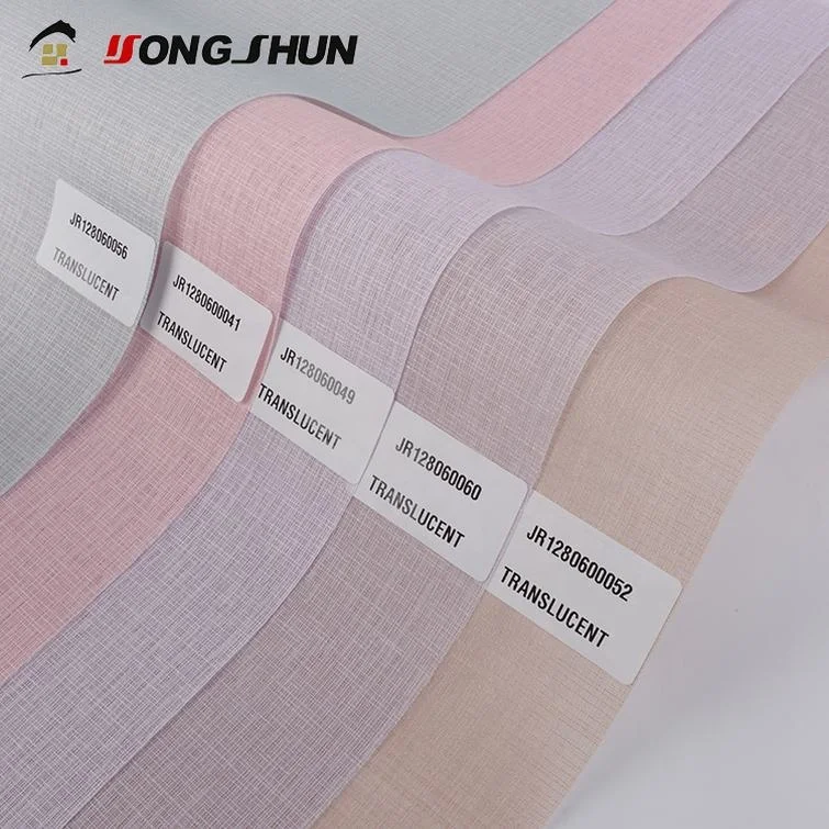 

Transparent China manufacturer wholesale fabrics suppliers 100% polyester roller blinds fabric for living room, Piece dye
