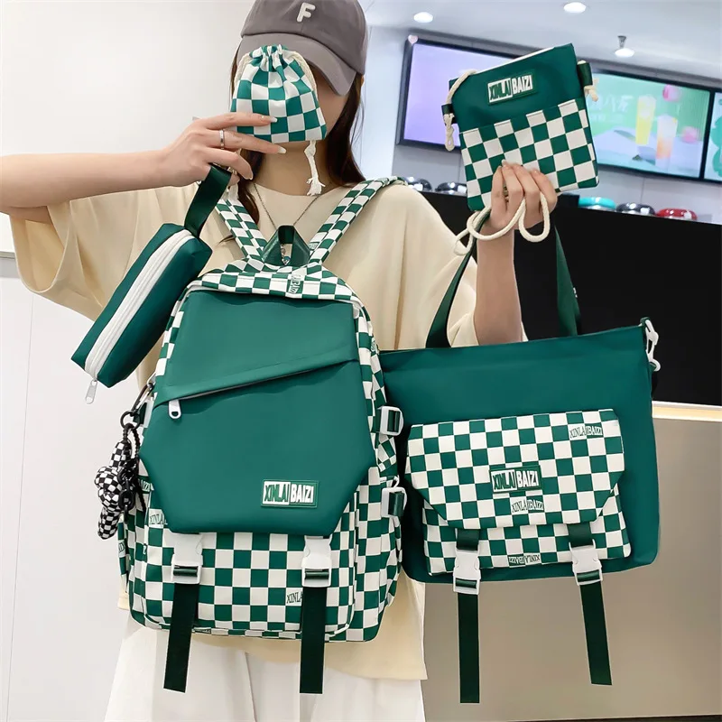 

2022 wholesale custom school bags backpack manufacturers waterproof women student backpack school bag set for girls