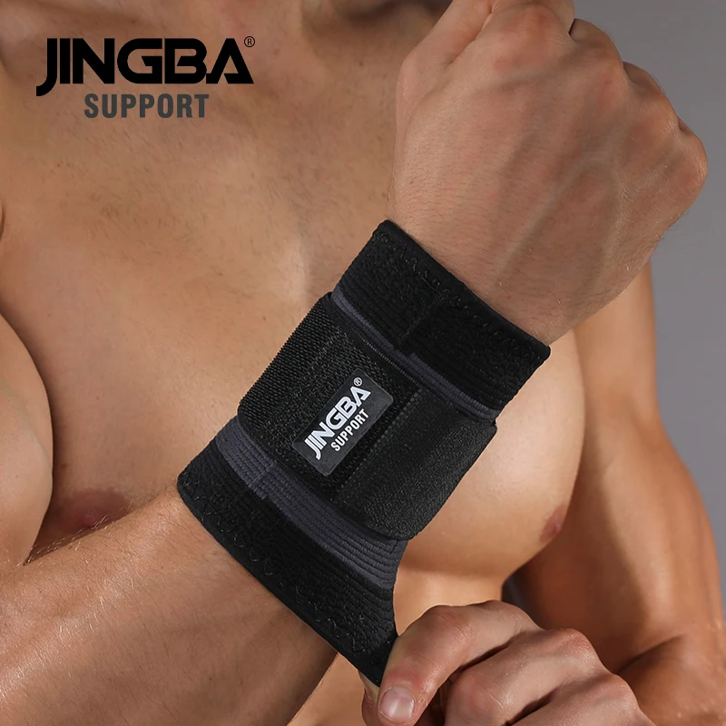 

JINGBA SUPPORT 50106 Adjustable nylon Wrist Band Free Pressuraziation sport wrist guards Compression hand wrist brace