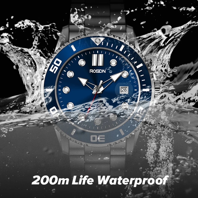 

Senior Men Luminous 200Meter Waterproof Diving Watch Automatic Miyota 8215 Sapphire 316 Stainless Steel OEM Mechanical Watch