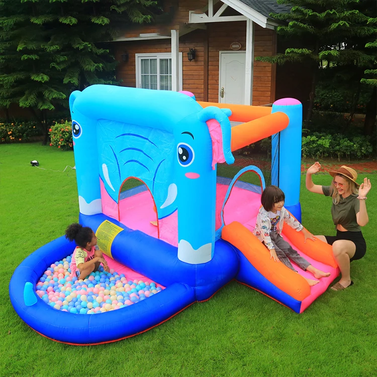 

USA STOCK Outdoor playground kid inflatable castle trampoline inflatable jumping with slide