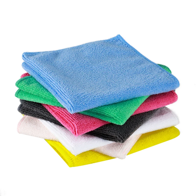 

Wholesale Microfiber Water Absorbent Multipurpose Not Easy to Lose Lint Cleaning Cloth, Red , yellow , green ,sky blue, pink,white,grey are in stock cloth