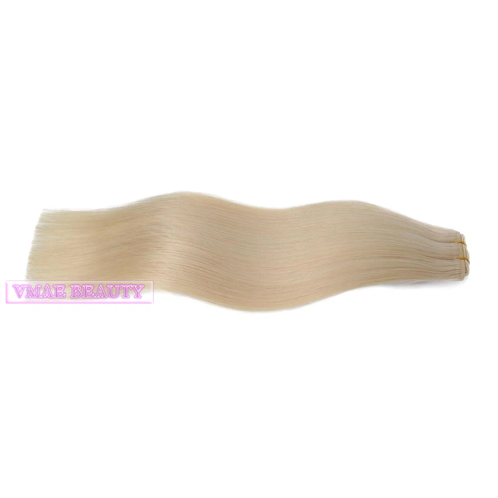 

VMAE wholesale 100g 13A #1001 Russian Double Drawn Raw Virgin Hair Weave Bundles Straight weft Human Hair Extensions