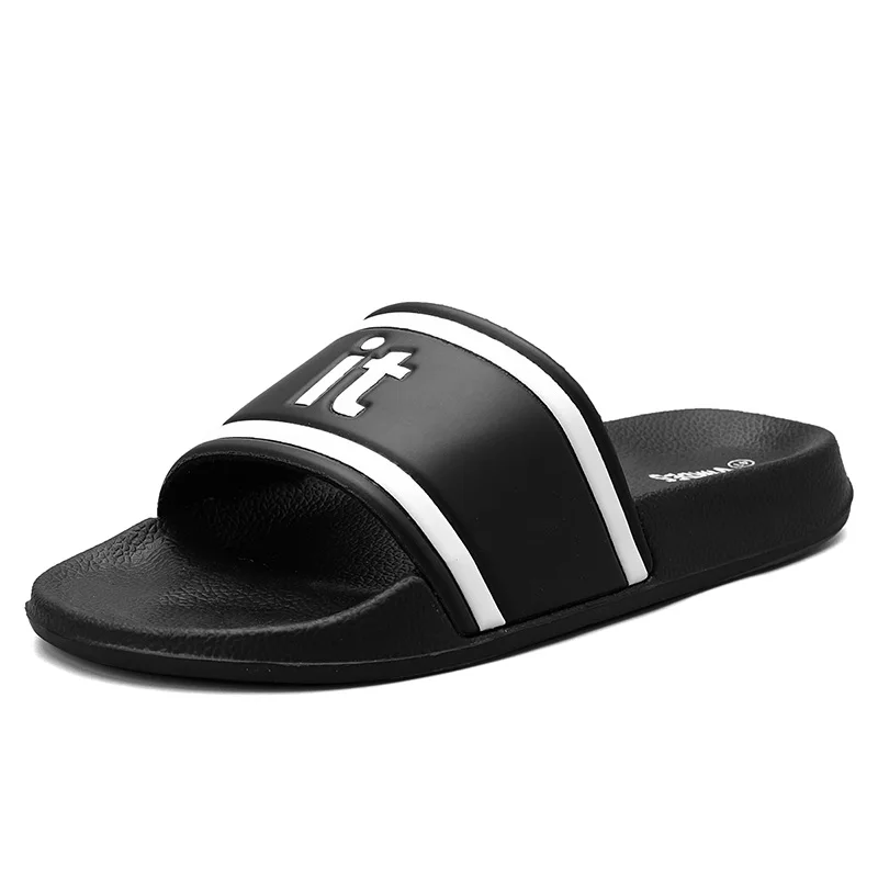 

Wholesale Factory Price Black Unisex Men Women Custom Logo Blank Slides Slippers Footwear, As the picture or customized