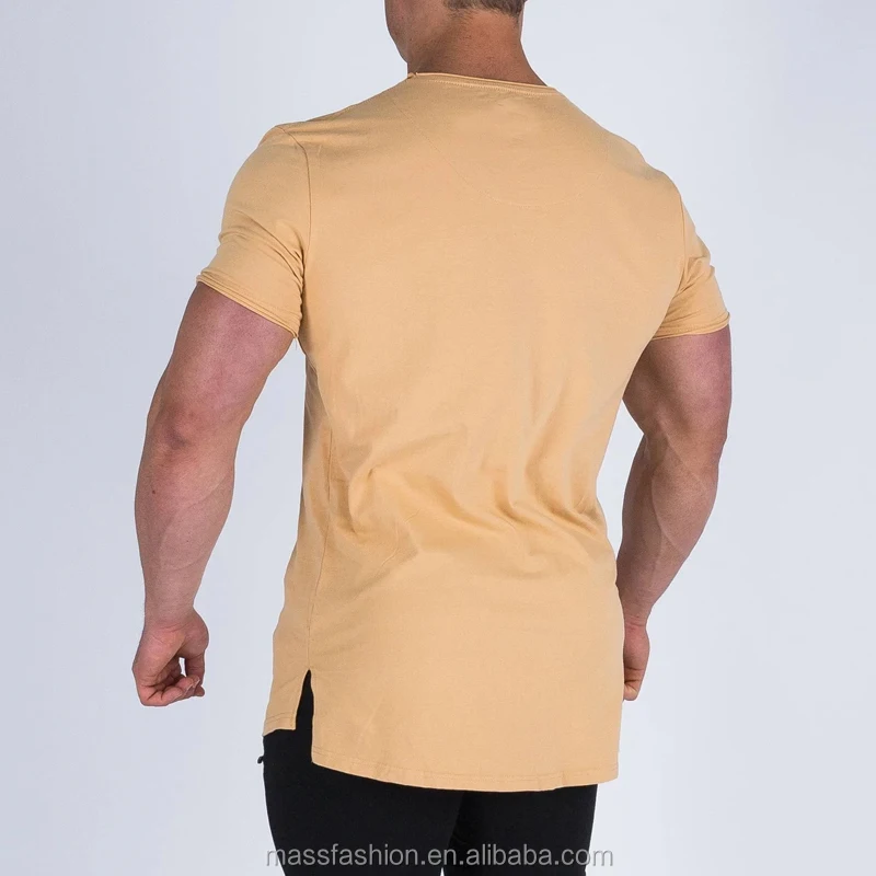 men's side split t shirt