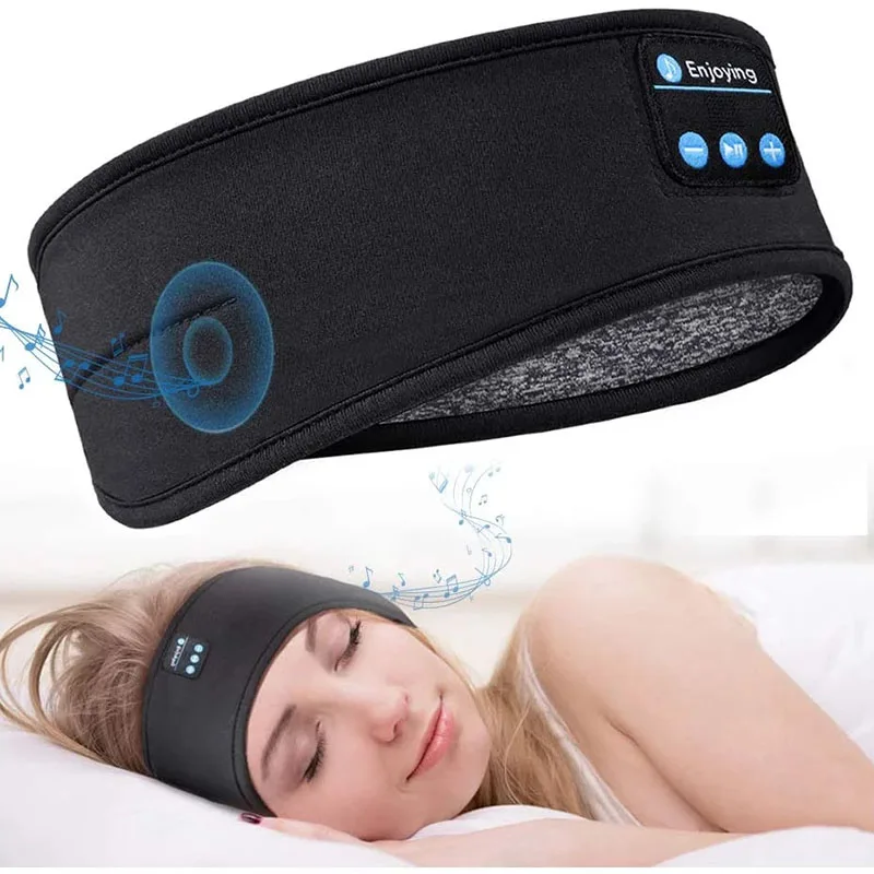 

Bt 5.0 3D Wireless Stereo Headset Phone Headband Sleep Soft Headset Sleep Eye Mask Music Headset Support Hands-Free