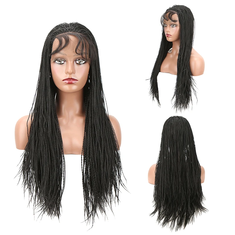 

Length Red 99J Wavy Half Packaging Pre Plucked Hair Line Heat Resistant Bangs High Highlight Burgundy Swiss Lace Synthetic