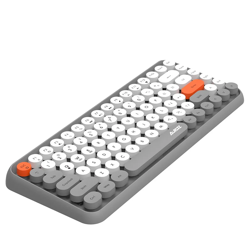 

AJAZZ 84 key wireless mechanical keyboard desktop laptop general punk round color key hat wife girlfriend gift