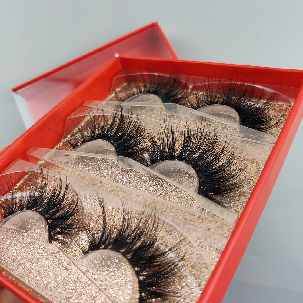 

Colors mink eyelash 25MM 100% real mink eyelashes fiber false eyelash with customize own brand box lash lashes wholesale, Natural black
