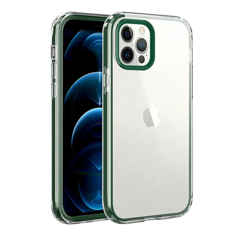 

New Product Air Bag Shockproof Case Dual Layer Transparent Cellphone Case For iPhone 11 12 Pro Max/12 Mini, Multi colors