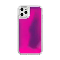 

Dynamic neon colorful luminescent liquid quicksand glitter phone case for iphones