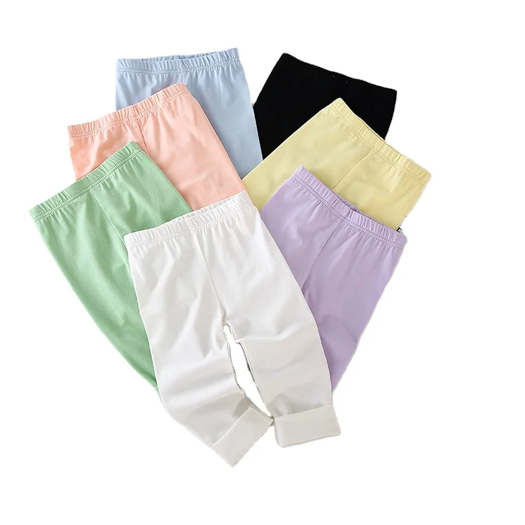 

Very soft children ankle-length and calf-length pants kids odell leggings girls' and boy's cropped trousers