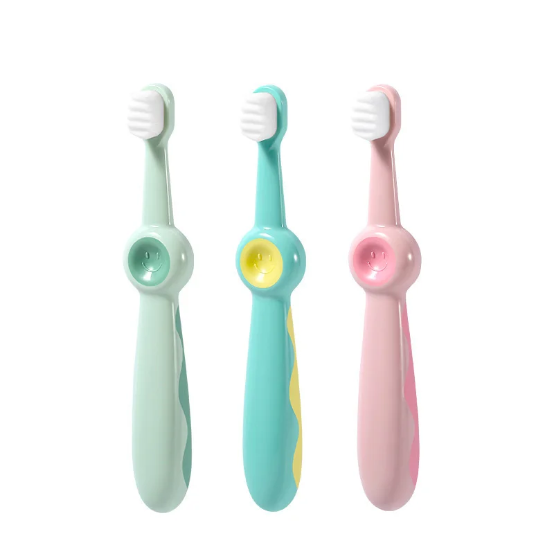 

Children's toothbrush 1-2-3-5-6 years old infant 10000 root hair deciduous tooth brush baby ultra-fine soft bristle toothbrush, As shown