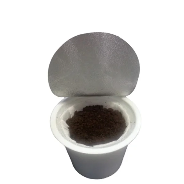 

China manufacturer cheap disposable capsule plastic k cup and filter for keurig compatible machine, White black